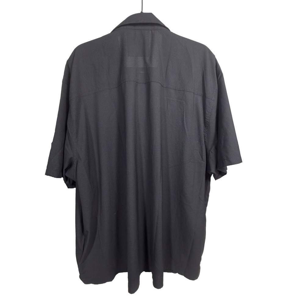 All in Motion Fishing Shirt 4XL Mens Short Sleeve Ripstop Ventilated Black - Picture 2 of 6